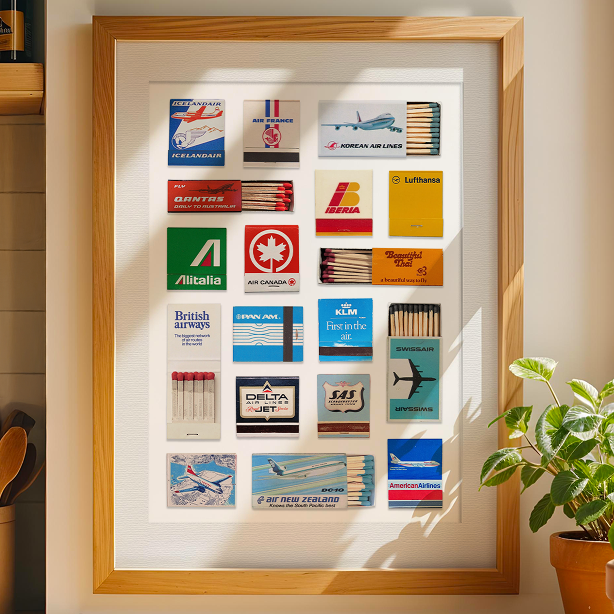 Matchbook Collage – Airlines