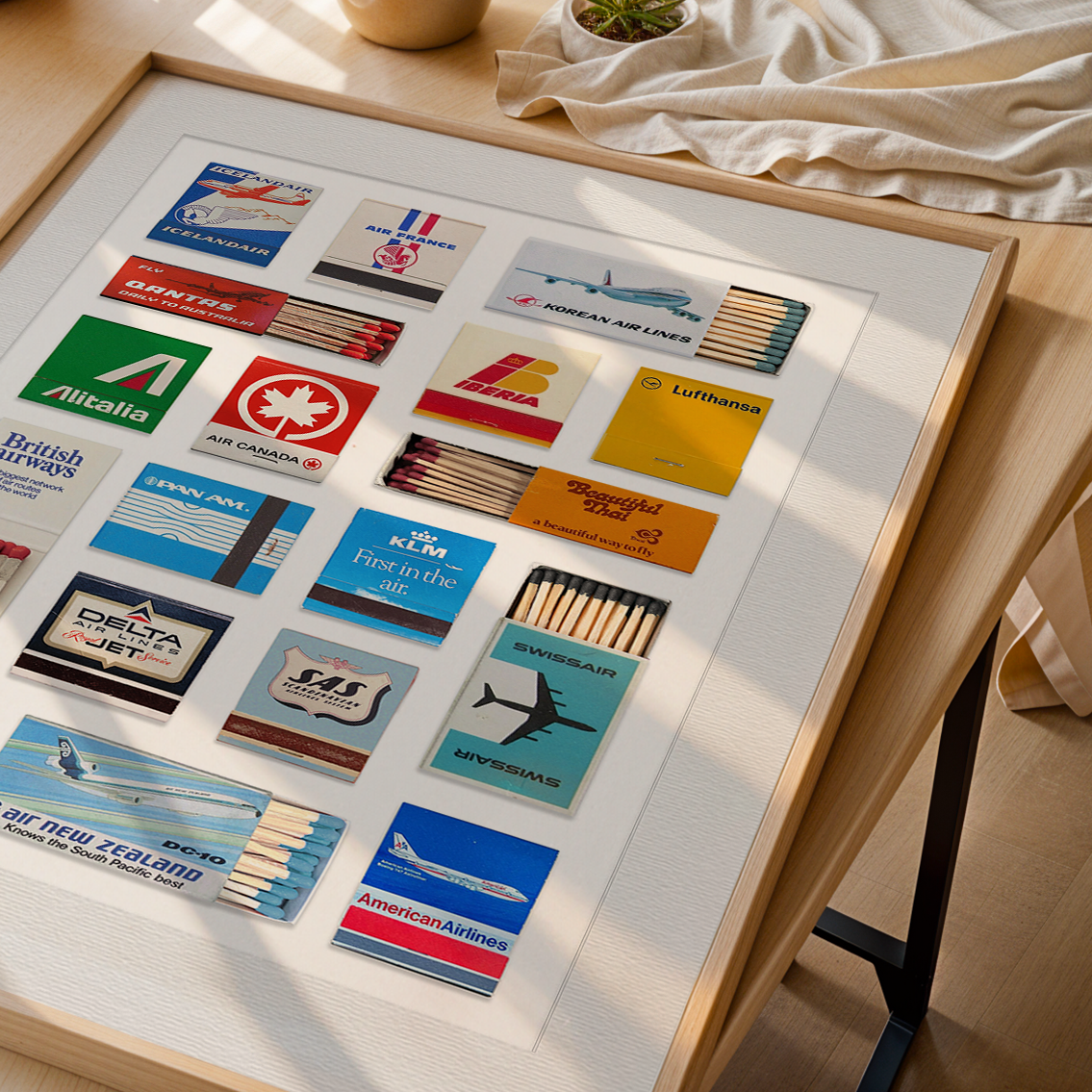 Matchbook Collage – Airlines