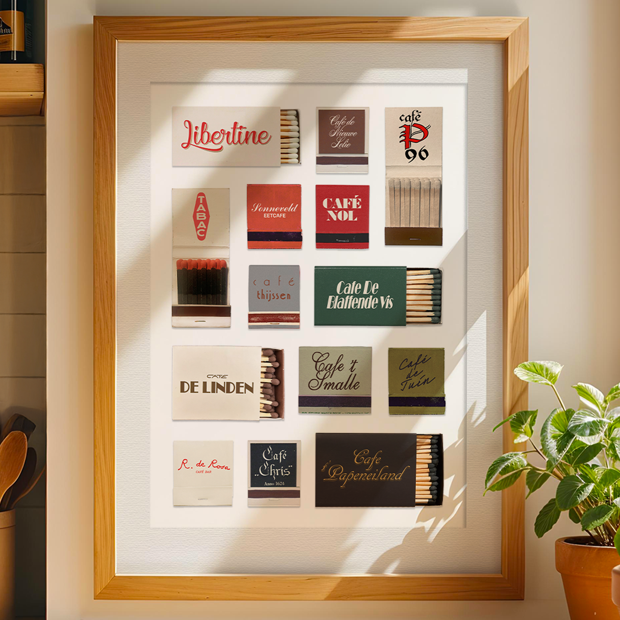 Matchbook Collage – Amsterdam Cafes
