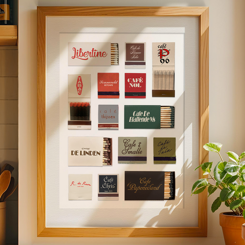 Matchbook Collage – Amsterdam Cafes