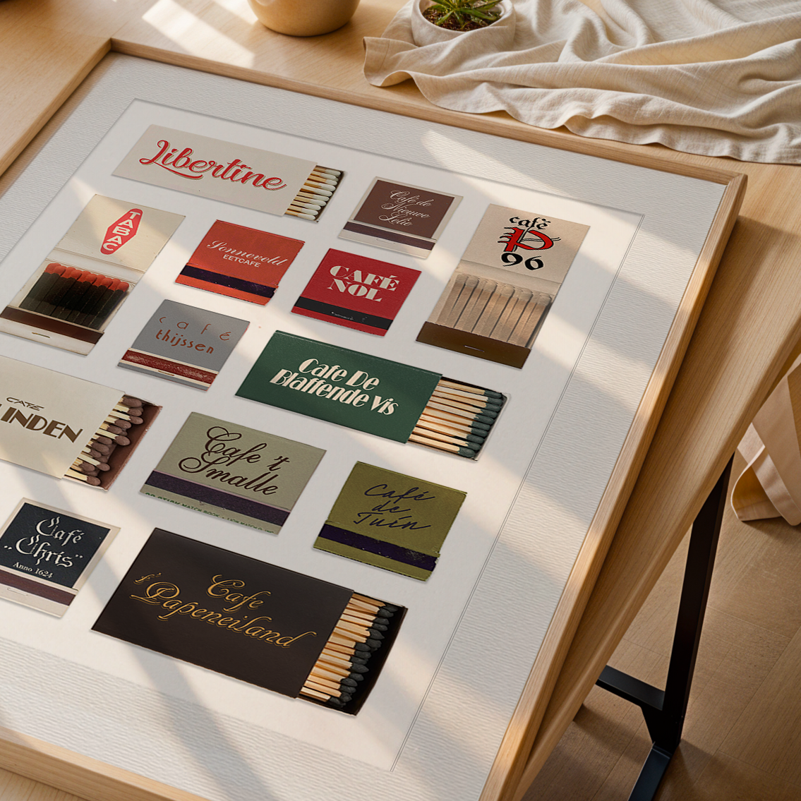 Matchbook Collage – Amsterdam Cafes