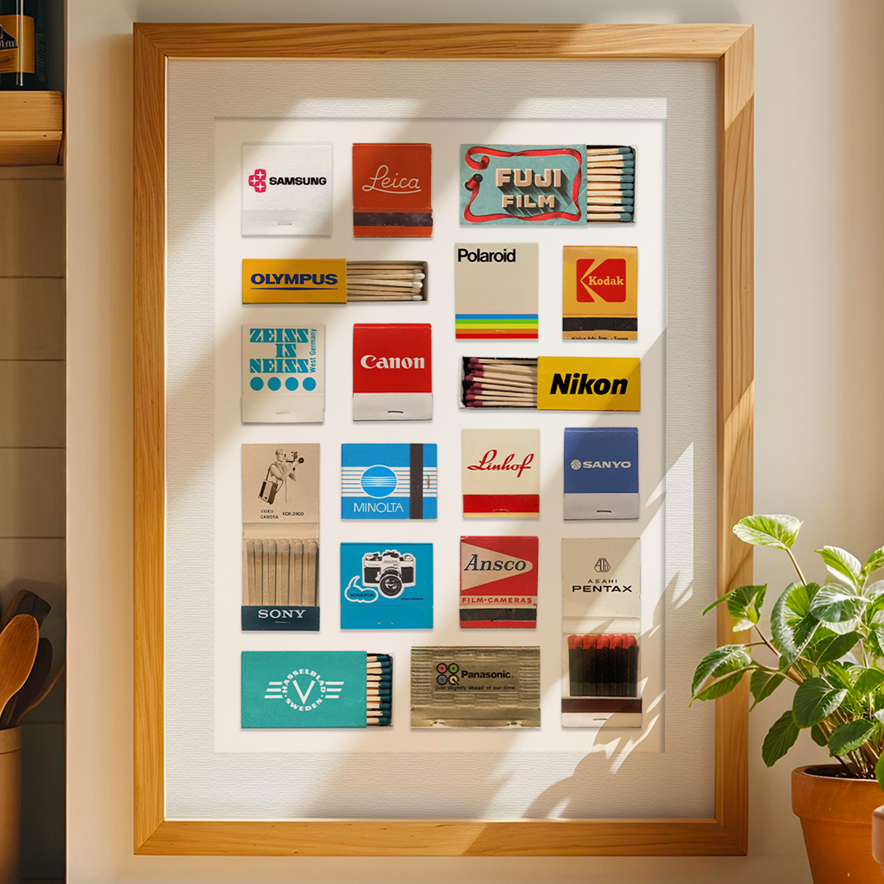 Matchbook Collage – Camera Brands