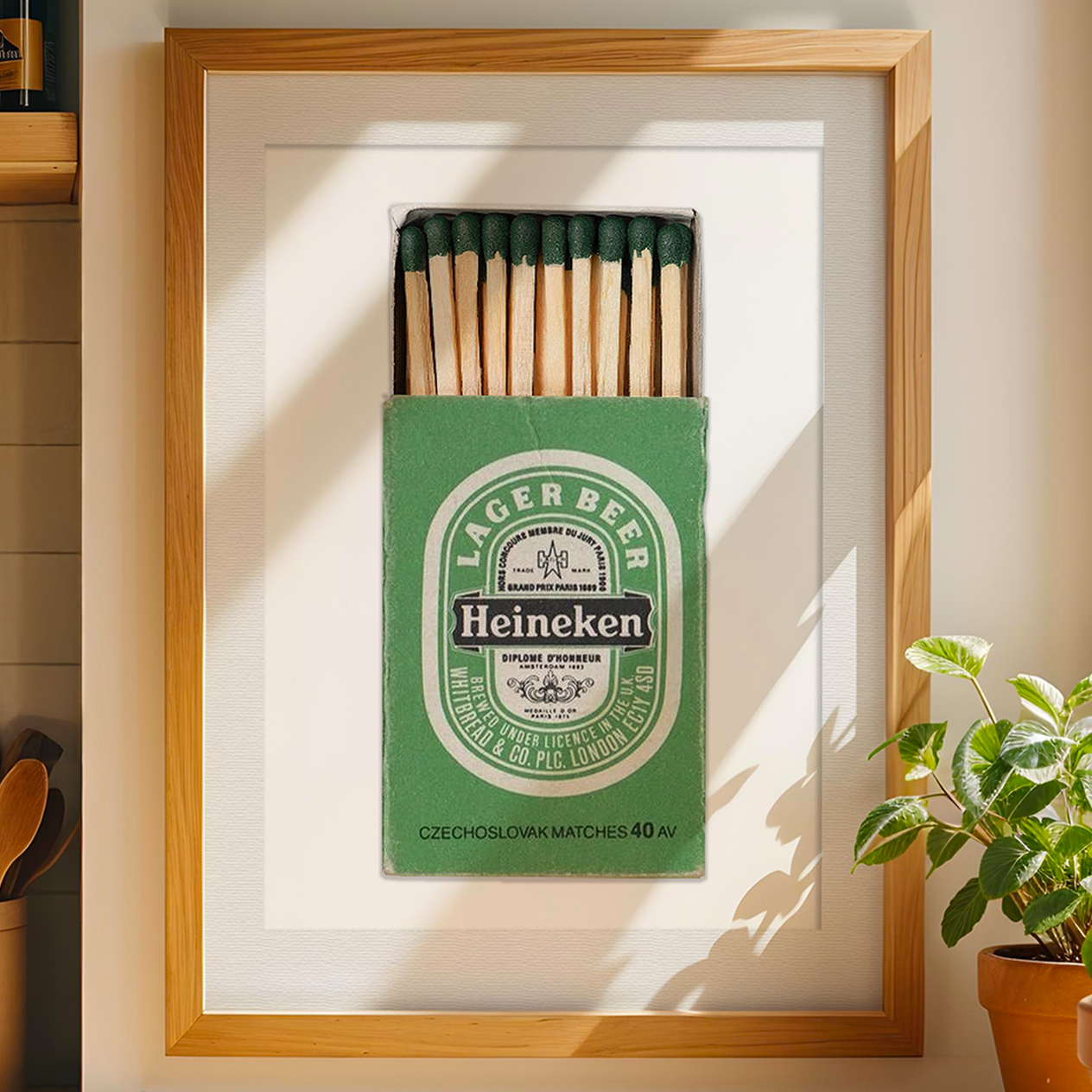 Matchbox Print – Heineken