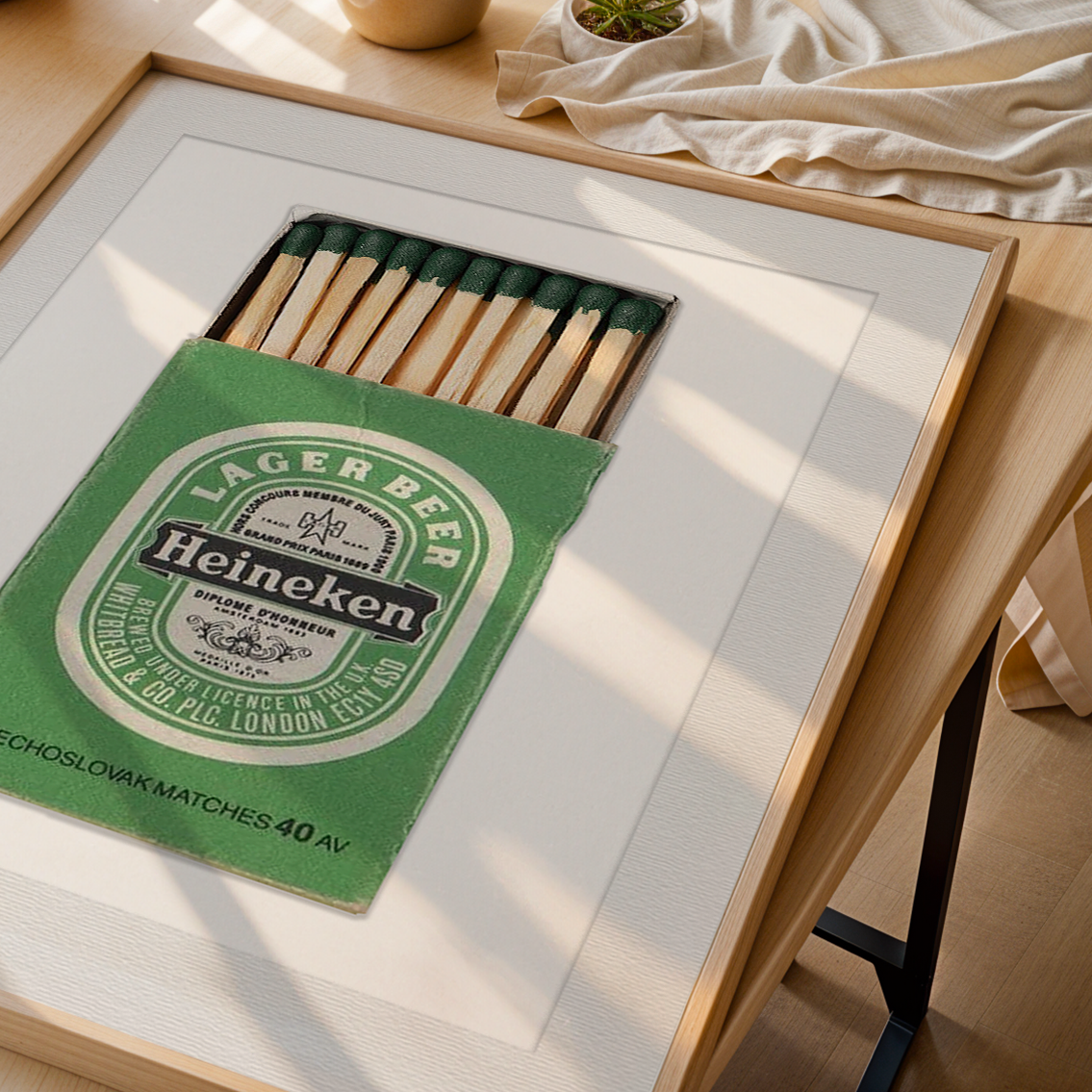 Matchbox Print – Heineken