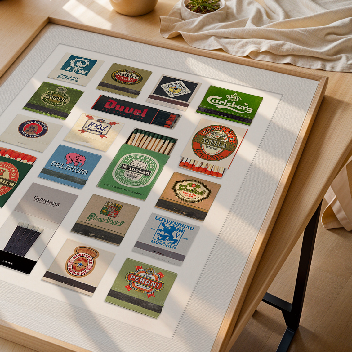 Matchbook Collage – Beer Brands