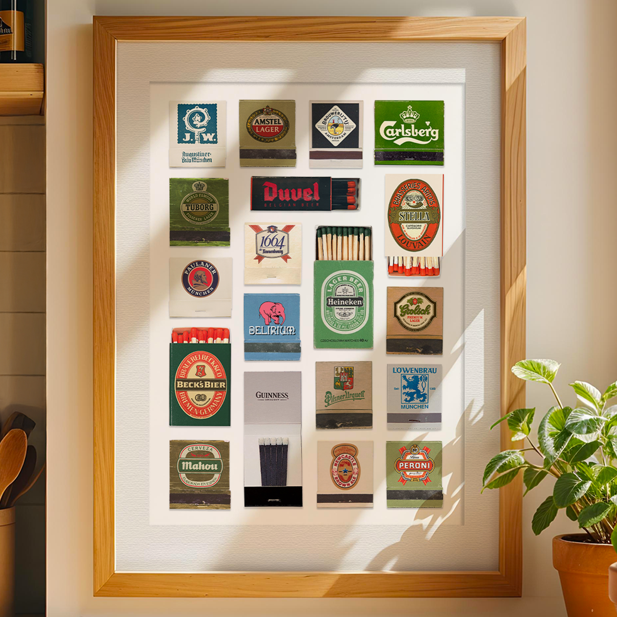 Matchbook Collage – Beer Brands